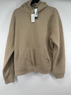 Mason Row Men's S Beige Drop Shoulder Hoodie NWT